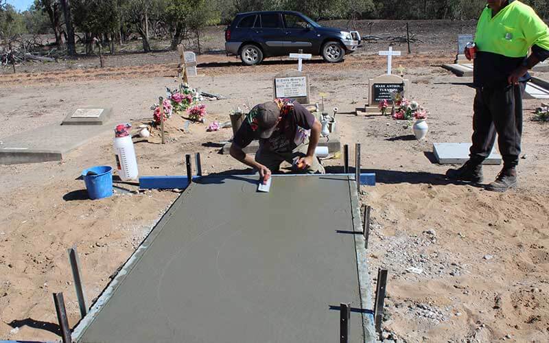 Grave Site Construction